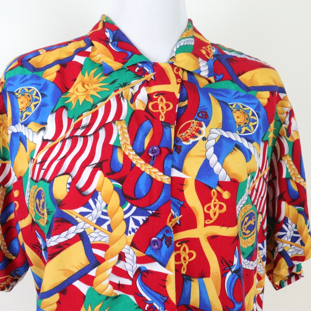 Vintage 1980s Pendleton Size 10 Novelty Print Nautical Print - Picture 8 of 10